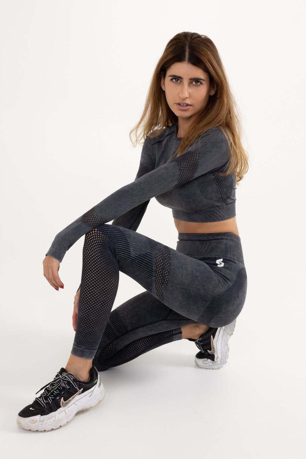 Womens Zenith Cropped Longsleeve Top