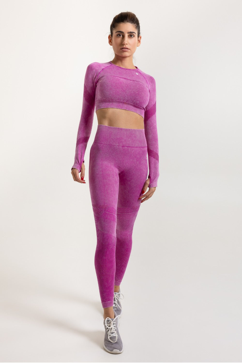 Womens Zenith Cropped Longsleeve Top