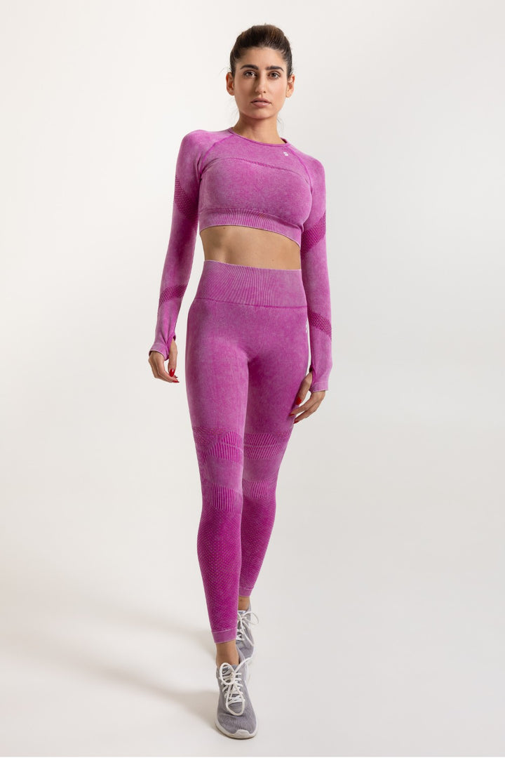 Womens Zenith Cropped Longsleeve Top