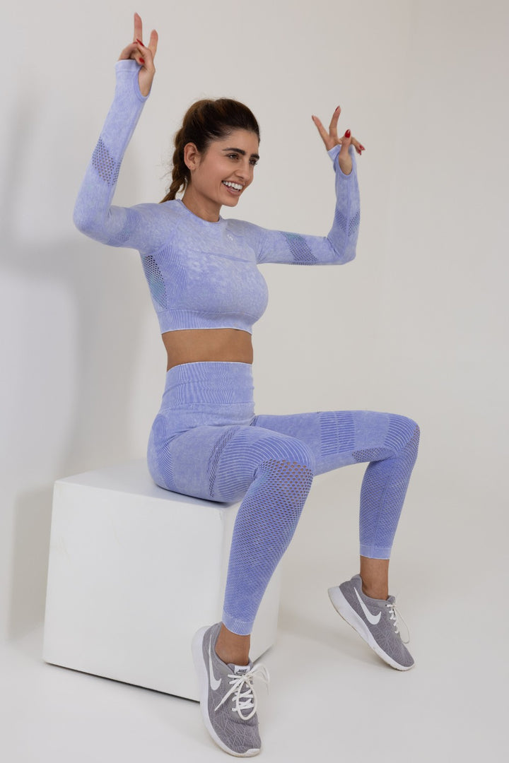 Womens Zenith Cropped Longsleeve Top